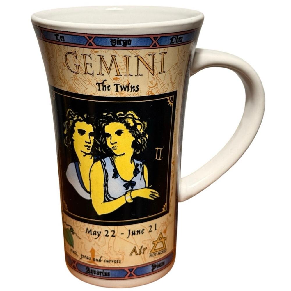 Dunoon Glencoe Gemini The Twins Zodiac Mug Jack Dadd Fine Bone China England